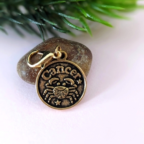 Jewelry - Cancer Antique Gold Metal Charm | Brand New